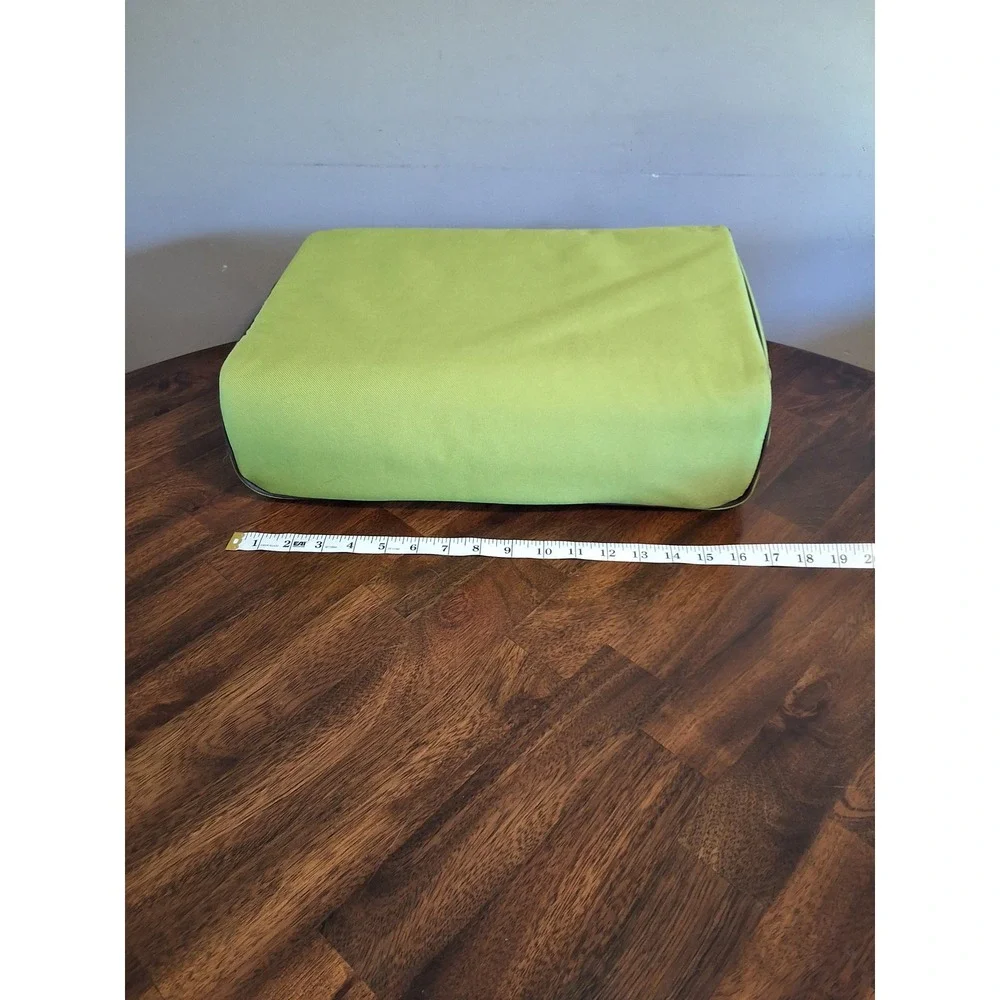 Rachael Ray Insulated Food Carrier Green Striped Bag with Deviled Egg Tray Set